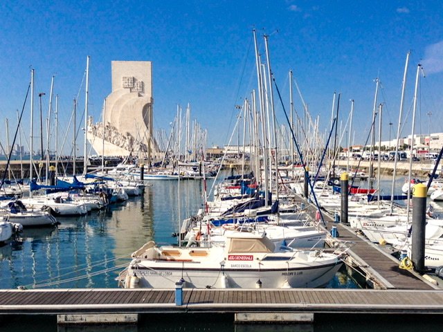 A marina in the Belem area of Lisbon