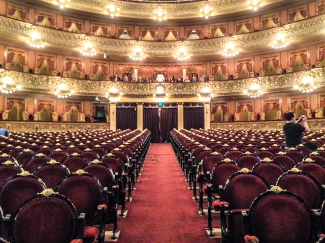 The main auditorium in Teatro Colon