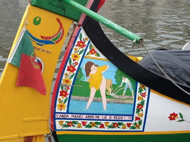 Colorful photo of a woman in the water