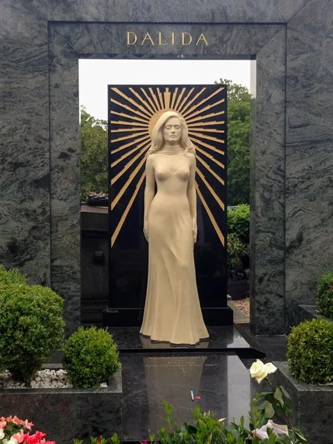 Memorial to the singer Dalida in Cemetery Montmartre
