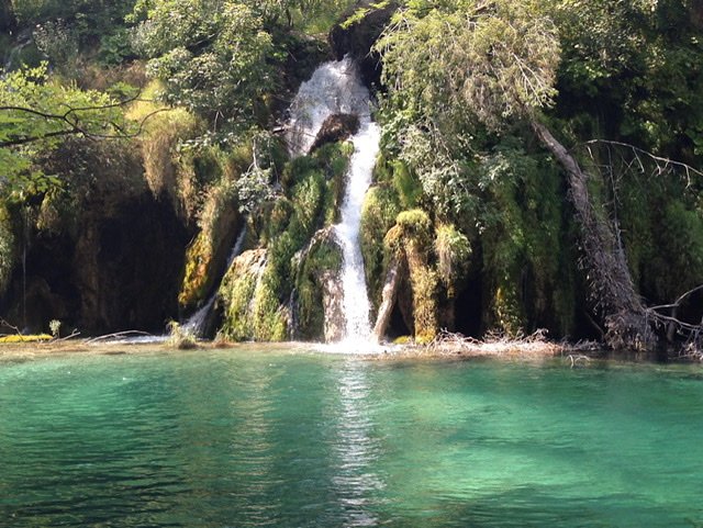 Waterfall in Plitvice Lakes National Park