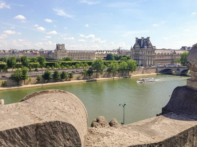 View of part of the Louvre as seen from the top of the Musée d’Orsay
