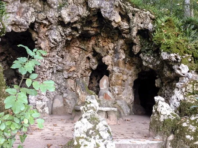 Rocky entrance to a cave