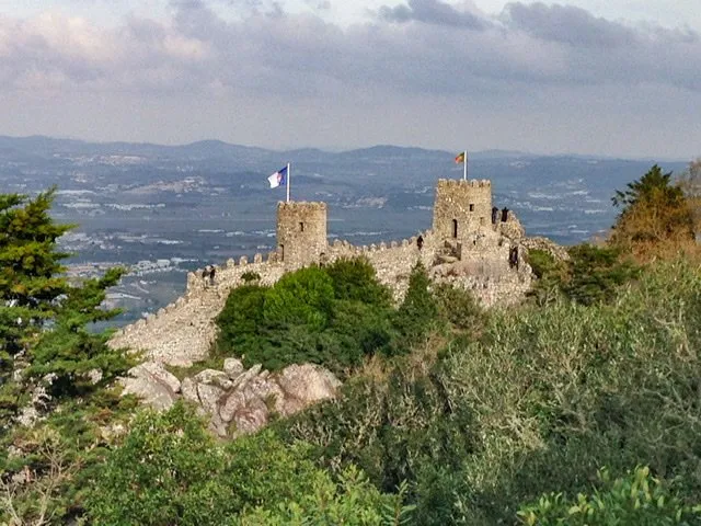 View of the Castle of the Moors from a distance
