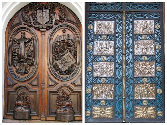 Two ornate church doors