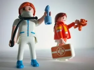 Toy medical professionals