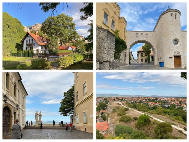 Four photo collage of Veszprem, Hungary