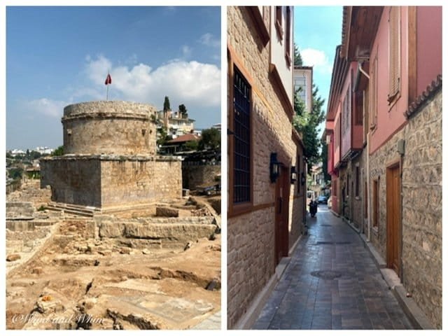 Two photos from Old Town Antalya