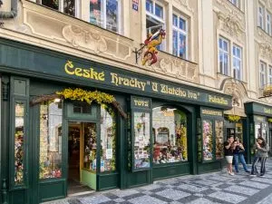 The toy store Pohadka - Toys at the Golden Lion in Prague