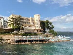A beachfront hotel in Opatija