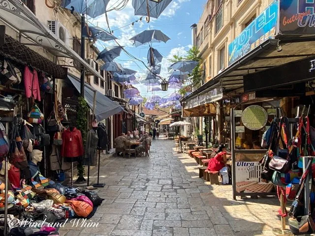 A street in the Old Bazaar, Skopje