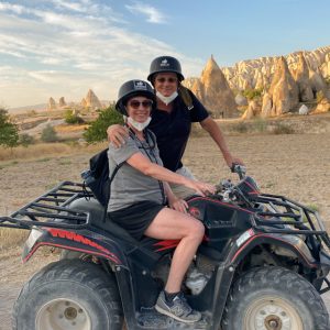 Steve and Linda on an ATV in Cappadocia