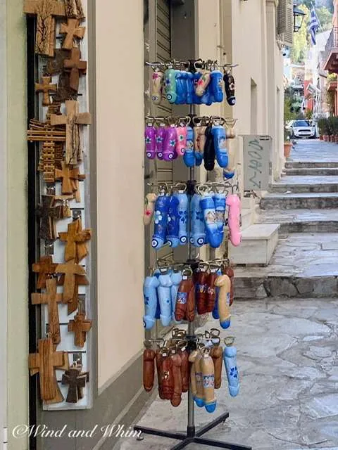 Decorated penises for sale on the street