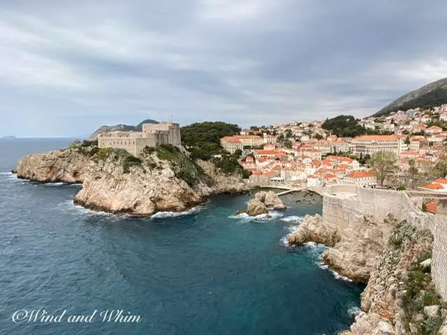 Ft. Lovrijenac, as seen from the City Walls in Dubrovnik