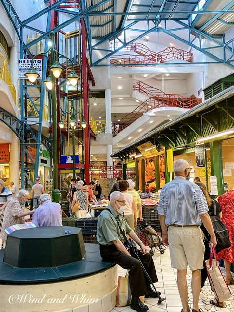 people in a market