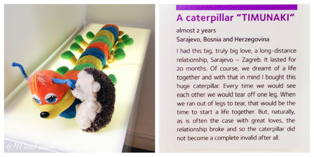 A toy caterpillar, a toy hedgehog, and words