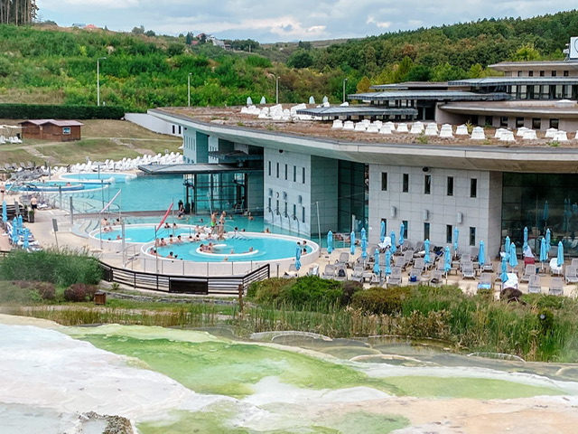 The outdoor pools at the Saliris Resort Spa and Conference Hotel