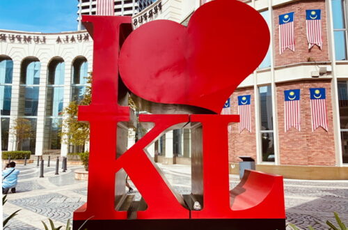 An “I Love KL” sign