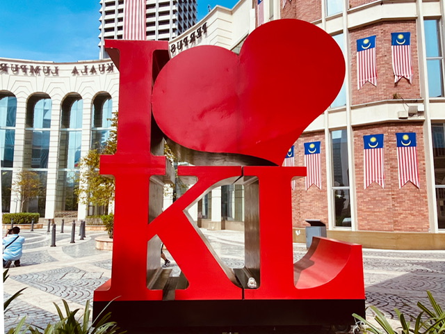 An “I Love KL” sign