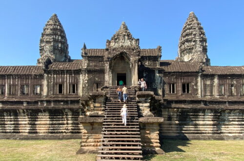 A entrance to Angkor Wat