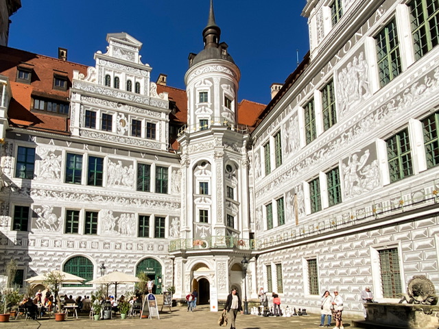 The courtyard in the Royal Palace