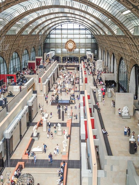 The interior of Musee d'Orsay