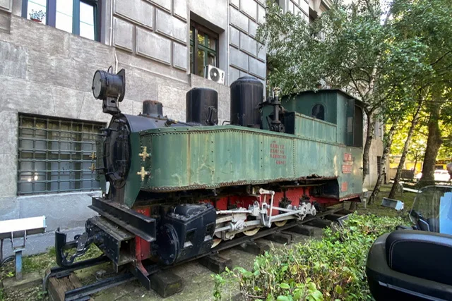 An old train engine