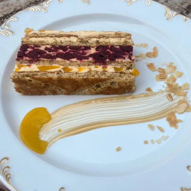 Cake on a plate