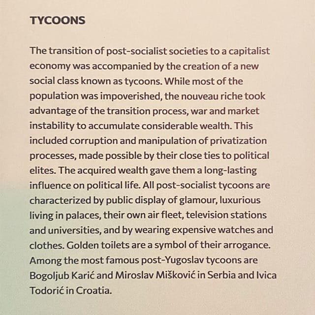 A sign about tycoons