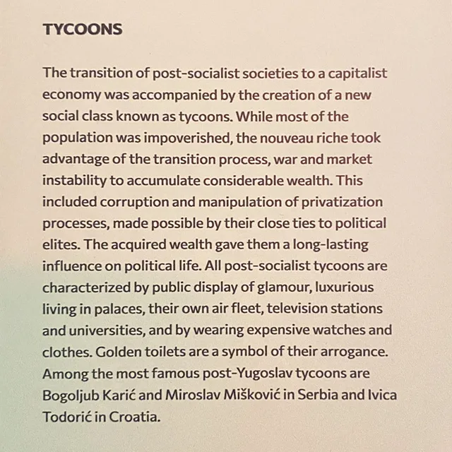 A sign about tycoons