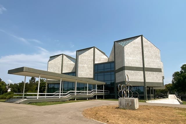 A modern building