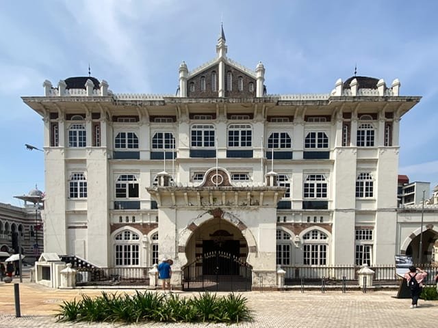 A large white building