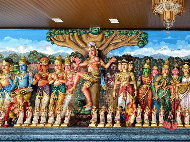 A relief of Hindu deities