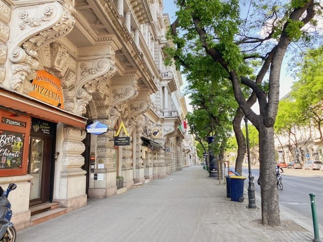 Ornate brackets on a building