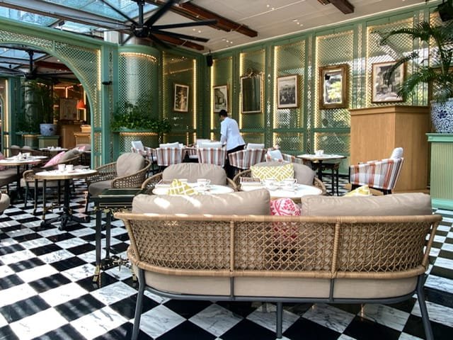 The inside of a restaurant