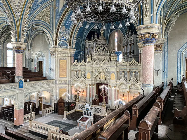 The interior of the New Synagogue in Szeged, Hungary