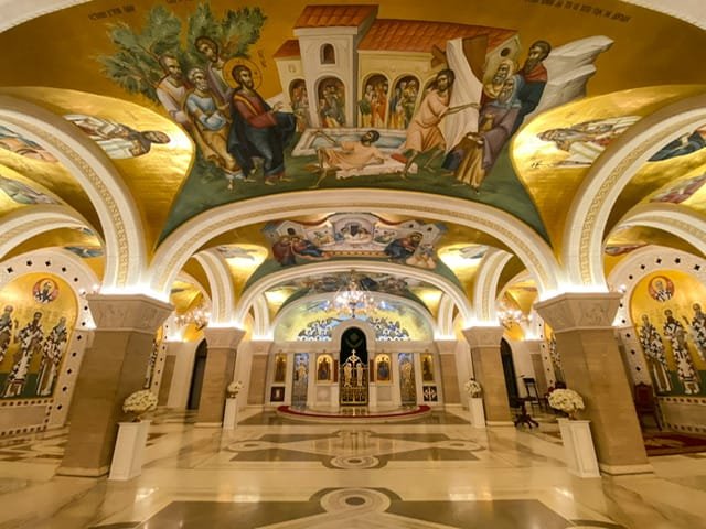 Inside the Church of St. Sava in Belgrade
