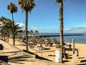 A beach in the south of Tenerife
