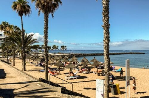A beach in the south of Tenerife