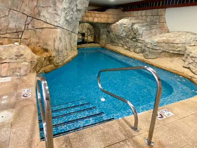 A small indoor swimming pool